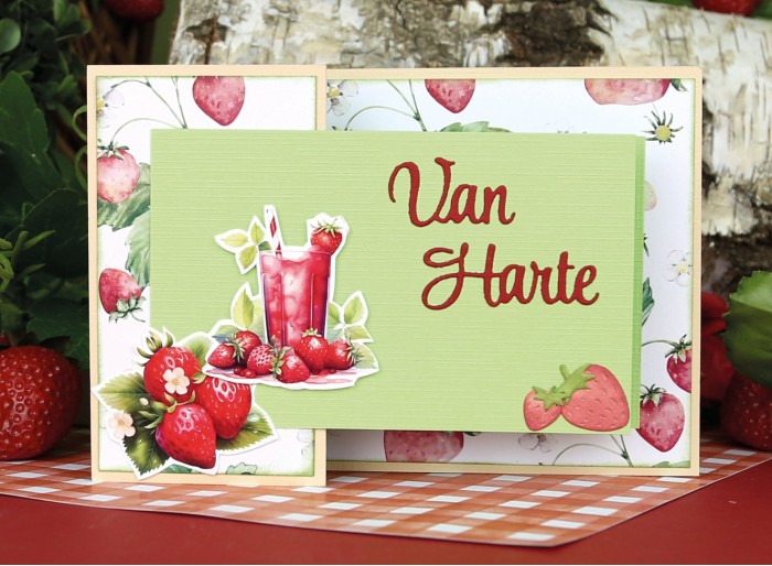 Paperpack - Berries Beauties - Sweet Strawberries 20 x 20 cm