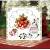 3D Push out Sheet - Berries Beauties - Sweet Strawberries - Pure Strawberries