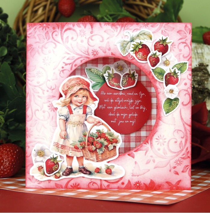 Paperpack - Berries Beauties - Sweet Strawberries 20 x 20 cm