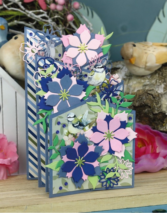 Stencil - Card Deco Essentials - Navy Elegance - Elegance Zigzag A4