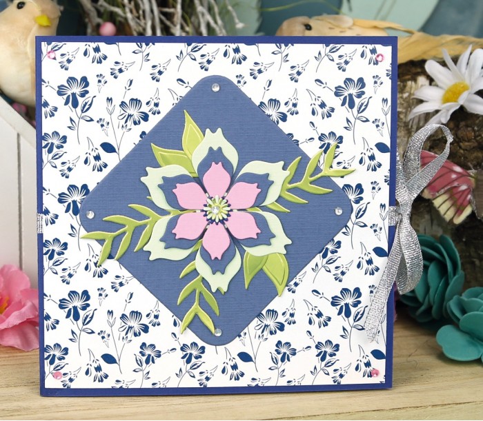 Dies - Precious Marieke- Navy Elegance - Elegance Flower