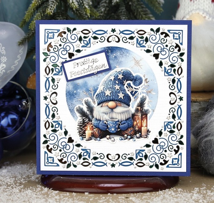 3D Pushout Sheet - Berries Beauties - Gnomie Holidays - Blue