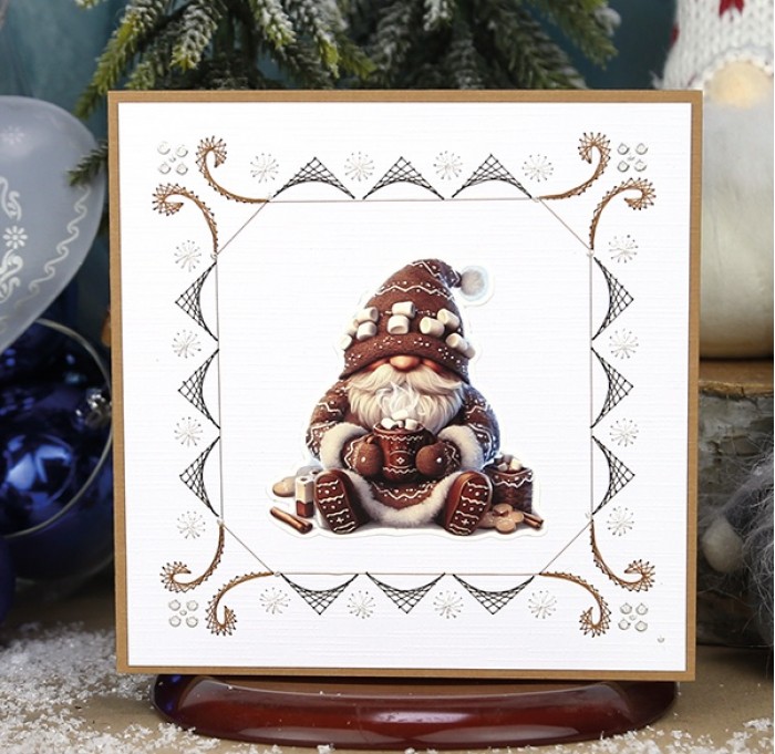 3D Cutting Sheet - Berries Beauties - Gnomie Holidays - Brown