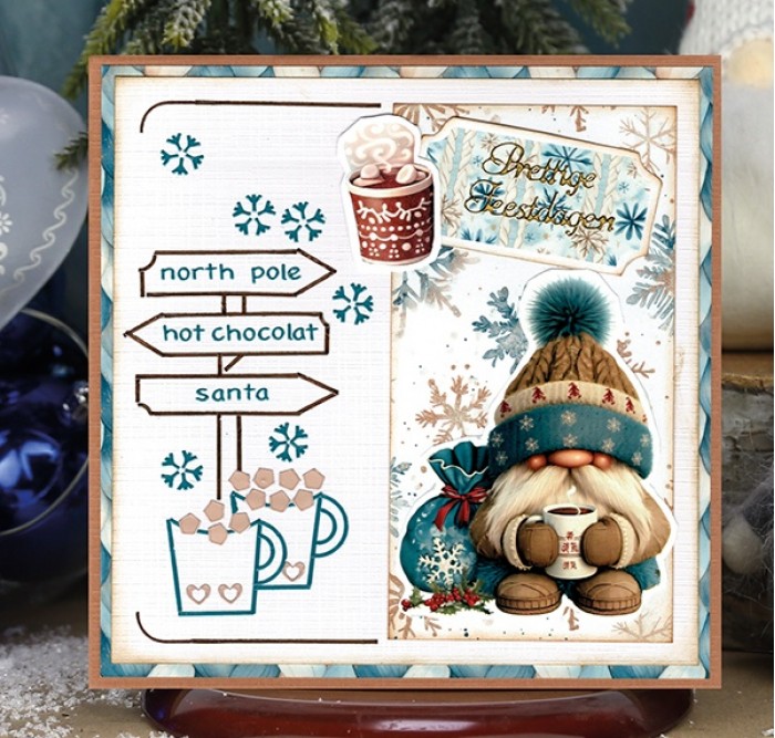 3D Cutting Sheet - Berries Beauties - Gnomie Holidays - Navy