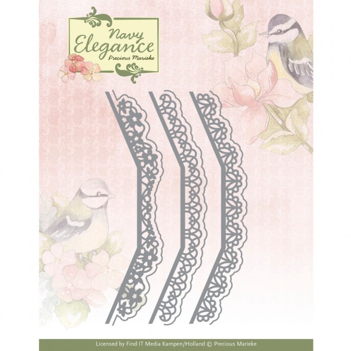 Dies - Precious Marieke- Navy Elegance - Elegance Borders