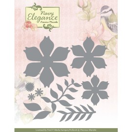Dies - Precious Marieke- Navy Elegance - Elegance Flower