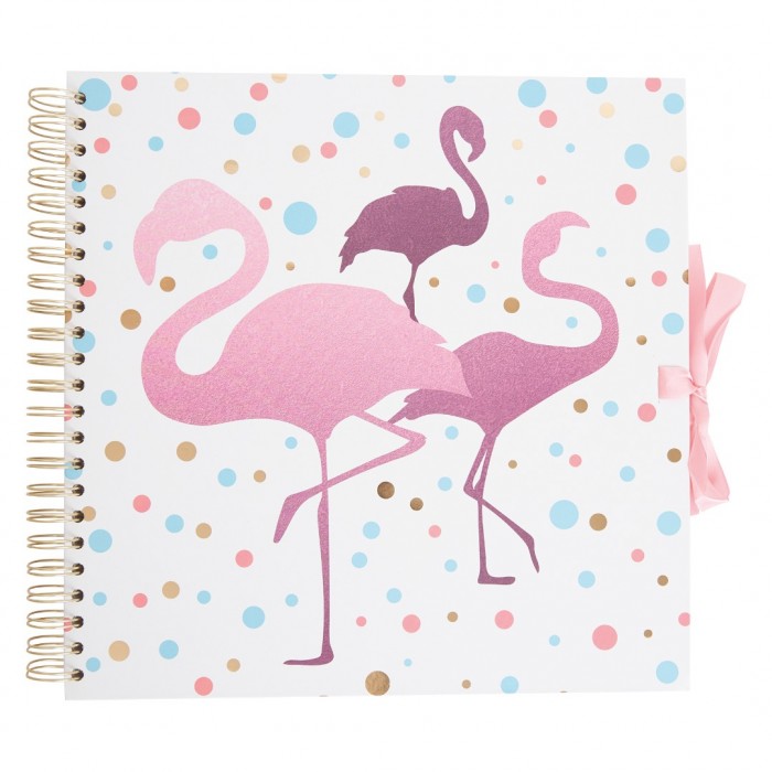 12 x 12" plakboek - Flamingo