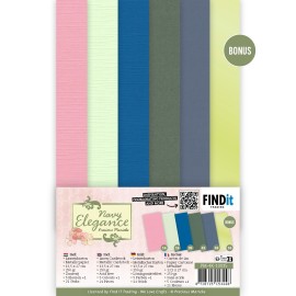 Linen Cardstock Pack - Precious Marieke- Navy Elegance - 4K