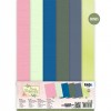 Linen Cardstock Pack - Precious Marieke- Navy Elegance - A4