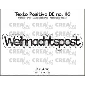 Texto Positivo Stanzschablonen no. 116, Weihnachtspost