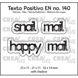 snail mail / happy mail 23 x 11 - 21 x 11 mm