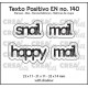 snail mail / happy mail 23 x 11 - 21 x 11 mm