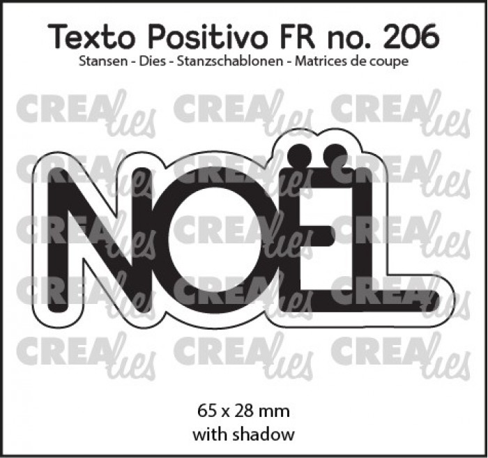 Texto Positivo Matrice de coupe no. 206, NOEL