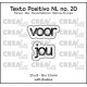 Crealies Die – Text Voor Jou For You