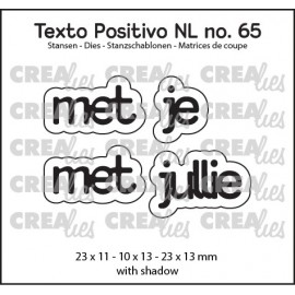Texto Positivo stansen no. 65, met je / met jullie