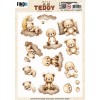 3D Push out Sheet - Berries Beauties - Teddy - Clouds