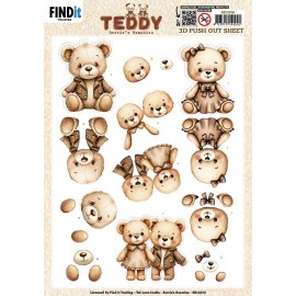 3D Push out Sheet - Berries Beauties - Teddy - Together