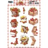 3D Push out Sheet - Berries Beauties - Sweet Strawberries - Strawberries in a Basket
