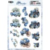 3D Pushout Sheet - Berries Beauties - Blue Meadow - Transport