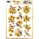 3D Pushout Sheet - Berries Beauties - Blooming sun - Golden Meadow