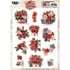 3D Pushout Sheet - Yvonne Ceations - Floral Christmas- Floral Presents