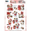3D Pushout Sheet - Berries Beauties - A Very Furry Christmas - Puppy
