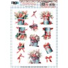 3D Pushout Sheet - Berries Beauties - Frosted Florals - Tin