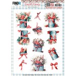 3D Pushout Sheet - Berries Beauties - Frosted Florals - Tin