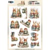 3D Pushout Sheet - Berries Beauties - Winter Bunnies - Bunnies Together