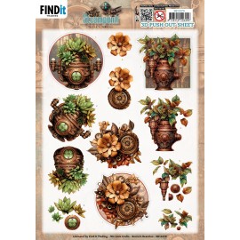 3D Pushout Sheet - Berries Beauties - Steampunk - Plants