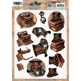 3D Pushout Sheet - Berries Beauties - Steampunk - Objects