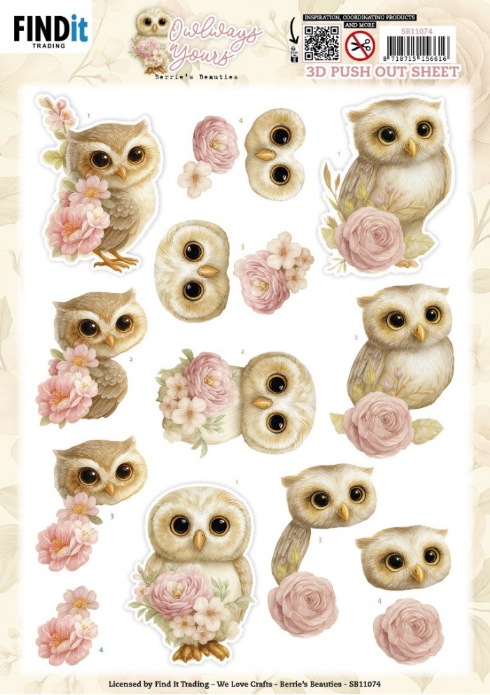 3D Pushout Sheet - Berries Beauties - Owlways Yours - Blossom