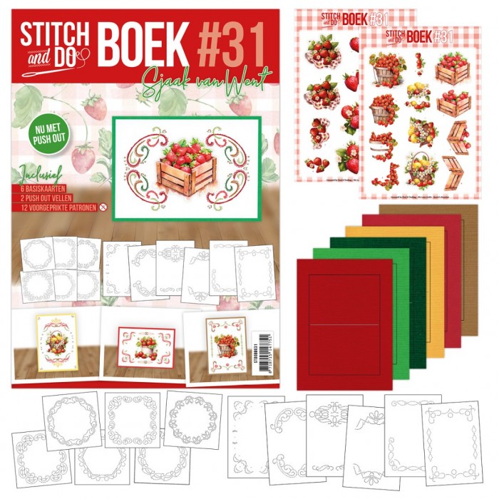 Stitch and Do boek A6 31 - Sweet Strawberries