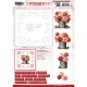 3D Stitch and Do Sheet - Berries Beauties - Red Roses 1