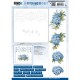 3D Stitch and Do Sheet - Berries Beauties - Blue Hydrangeas 1