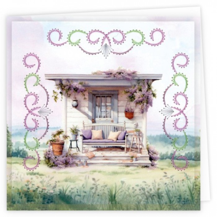 Stitch and Do Cards 11 - Berries Beauties - Lilacs