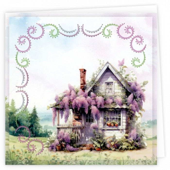 Stitch and Do Cards 11 - Berries Beauties - Lilacs