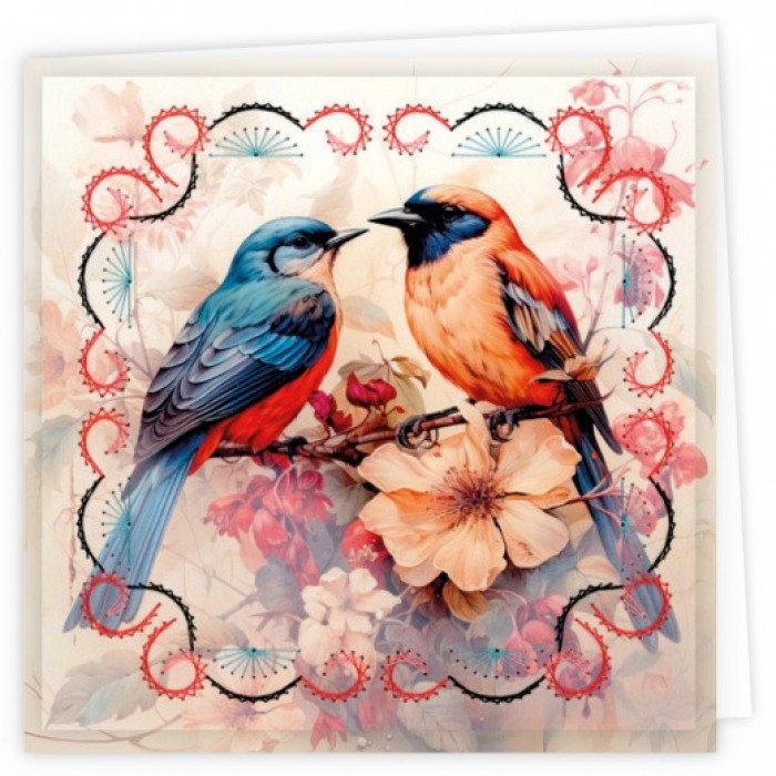 Stitch and Do Cards 12 - Berries Beauties - Beautiful Birds
