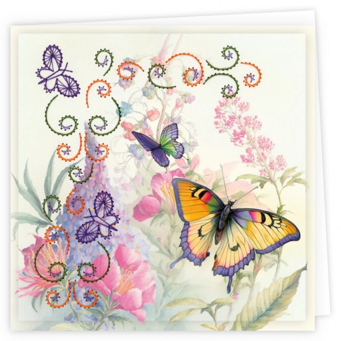 Stitch and Do Cards 13 - Berries Beauties - Butterflies