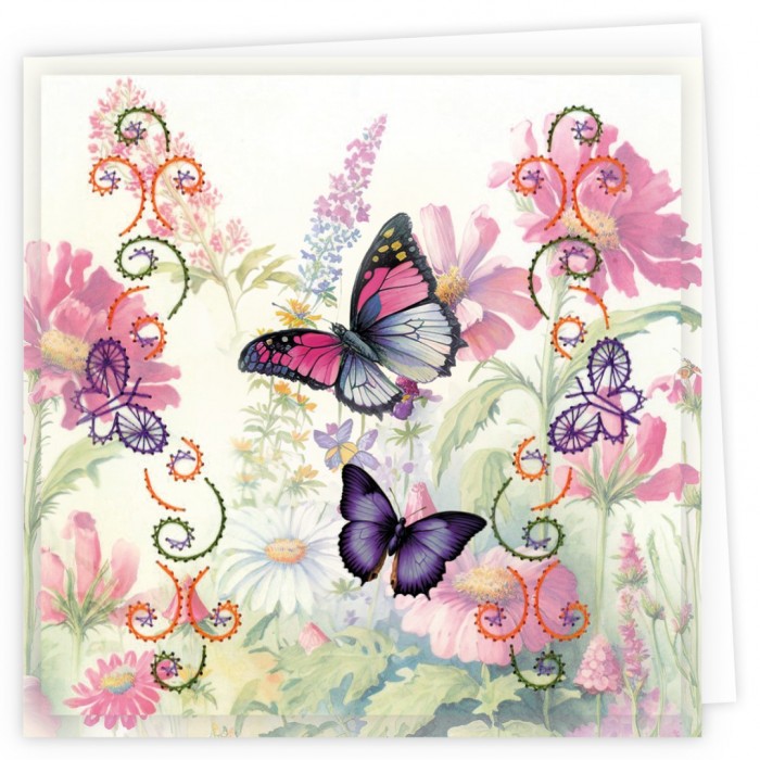 Stitch and Do Cards 13 - Berries Beauties - Butterflies