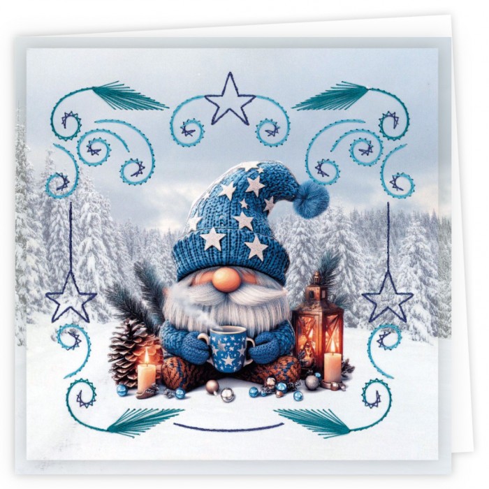 Stitch and Do Cards 20 - Berries Beauties - Gnomie Christmas
