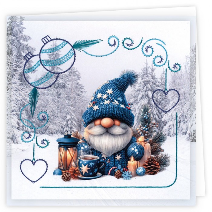 Stitch and Do Cards 20 - Berries Beauties - Gnomie Christmas