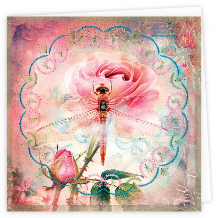 Stitch and Do Cards 26 - Berries Beauties - Dragonflies