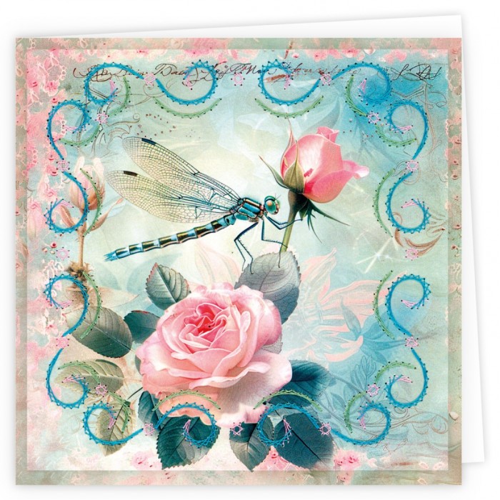 Stitch and Do Cards 26 - Berries Beauties - Dragonflies