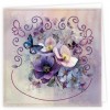Stitch and Do Cards 27 - Berries Beauties - Purple Flowers