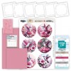 Embroidery Pinwheel Calendar - Berries Beauties - Hummingbirds