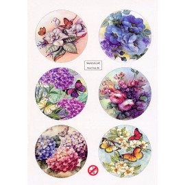 Scenery Parelmoer - WOC - nr36 - Butterflies - Round