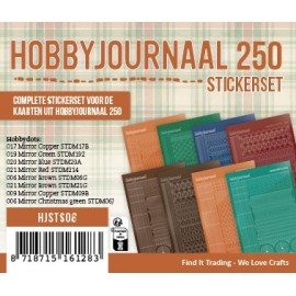 Stickerset Hobbyjournaal 250 Stickerset Hobbyjournaal 250