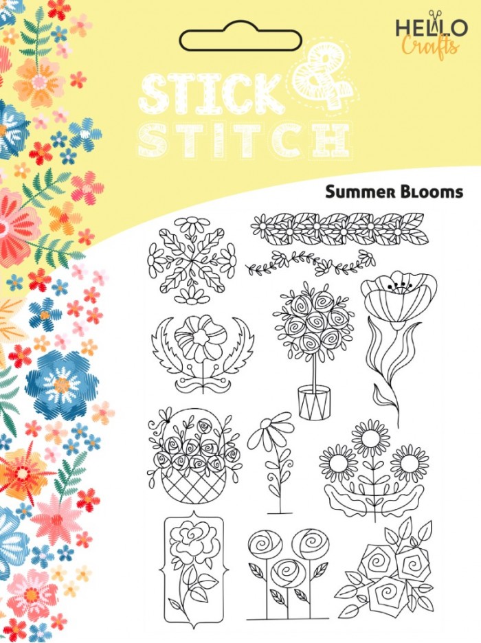 Stick and Stitch Summer Blooms