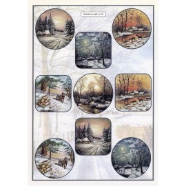Cutting Sheet - WOC - nr 14 - Winter Village Scenes